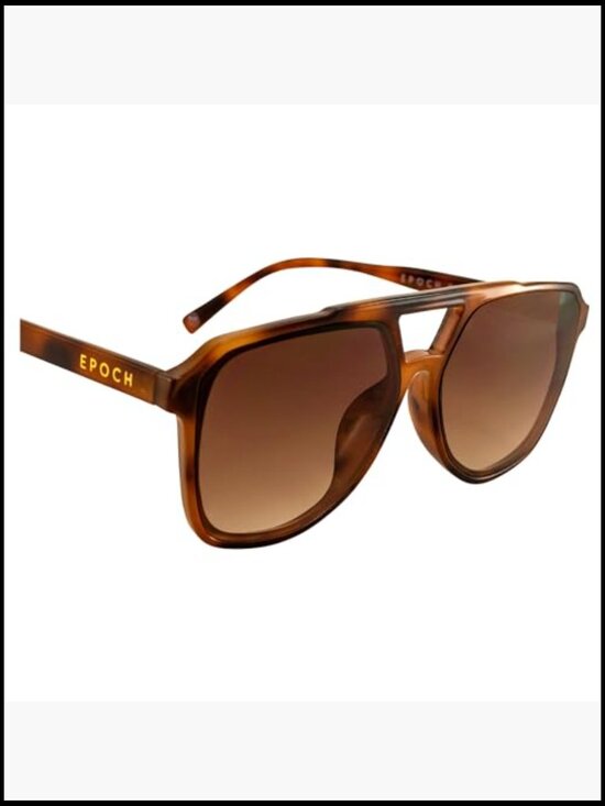 Oversized Aviator Sunglasses with Gradient Lenses, 100% UVA/UVB Protection main image 4